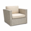 Ratanová sedací sestava Felix 2+1 - šedá