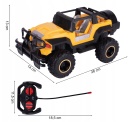 Terénní vůz JEEP na dálkové ovládání 1:16 žlutý